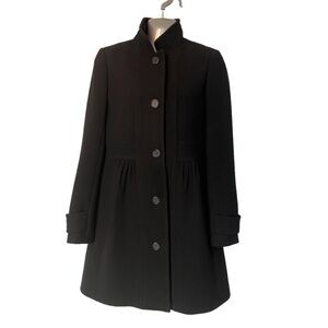 *NEW 🖤 J.Crew Collette Wool Coat Size 4 Black Double Cloth- NEW PRICE-make offer